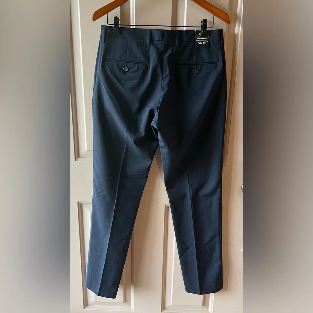 J Crew Factory Men's Navy Tapered Four Season Thompson Pants NWT 30 x 32 #1365